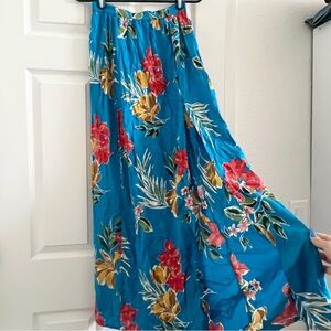 Patrons of Peace Tropical Print Floral Maxi Skirt